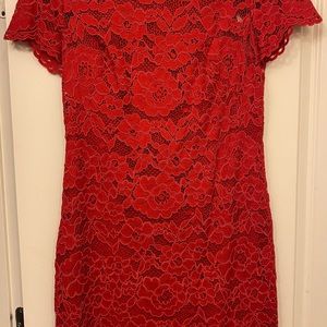 Lauren by Ralph Lauren Size 12 Red Dress